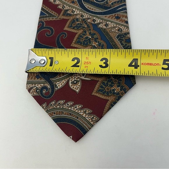 Vintage Harve Benard Busy Ornate Floral Silk Tie Made In USA - Picture 10 of 10